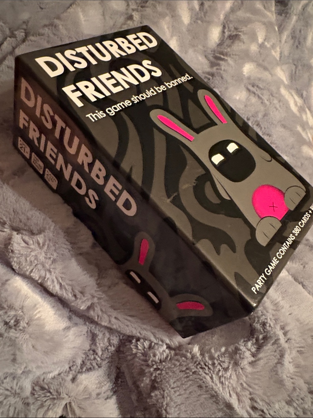 Disturbed Friends Party Card Game - Gray with Pink Accents - Picture 3 of 4
